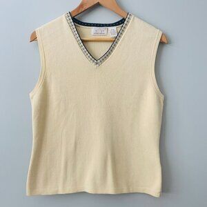 EP Pro golf classic knit vest fine knit Vneck
